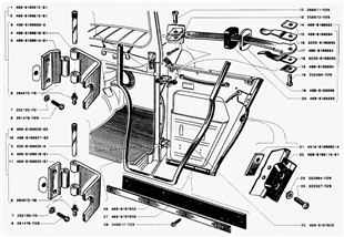 Zdjęcie Zawias drzwi dolny UAZ